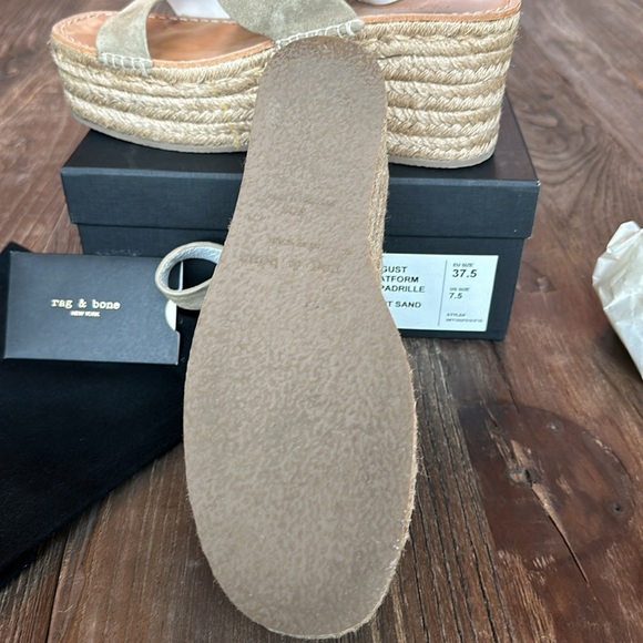 Rag & Bone Platform Espadrille - size 37.5 (7.5) - Picture 11 of 14